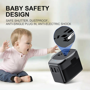 טלפון נייד נסיעות טעינה מהירה ספק כוח מטען קיר USB C קיר מתח מתאם נסיעות סוג c מתאם נסיעות בעולם - Product Image 3