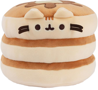 Peluche Super Douce Fat Cat en PP - Personnalisable, Grise, Dessin Animé, Anti-Stress, Finition Lavée avec Vernis UV, Unisexe