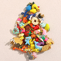 Dreamshow Bijoux de mode d'été, pendentifs et breloques, plaqué or 18 carats, émail coloré, animaux, accessoires en acier inoxydable