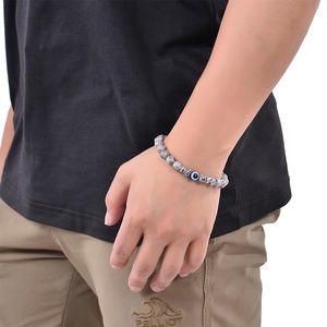 Pulsera de Piedras Naturales con Diseño de <span class=keywords><strong>Ojo</strong></span> de Diablo, Accesorio de Joyería <span class=keywords><strong>para</strong></span> Hombre y Mujer - Product Image 2