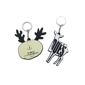 Wholesale Cartoon <b>Anime</b> Cute Kawaii Silicone PVC Deer <b>Keychain</b> Light <b>Keychain</b> Animal Shape 3d Animal Key Chain - Product Image 1