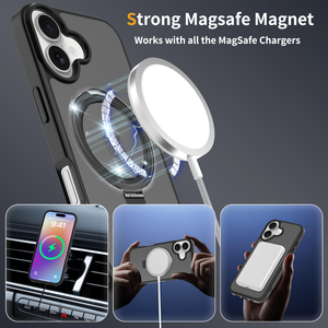 Coque magnétique antichoc mate avec béquille pour <span class=keywords><strong>iPhone</strong></span> 17 Pro Max – Vente en gros - Product Image 2