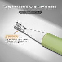 Pousse-cuticules en forme de U Swan Handle, éliminateur de peaux mortes, coupe-cuticules, vente en gros