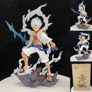 Figurine de personnage de dessin animé Manga <span class=keywords><strong>Nika</strong></span> Luffy Gear 5 de 27 cm LZ 0NE PIECE, statue en PVC, figurine d'anime, jouets - Product Image 2
