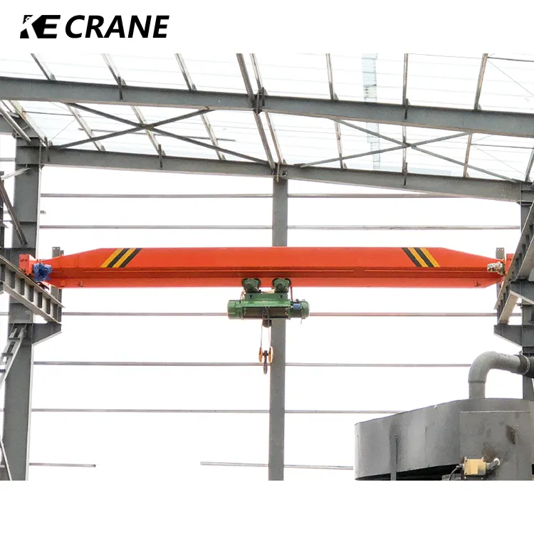 Pendant Pushbutton Control LDA Type Single Beam Overhead Crane 10t 20t For Material Stocks