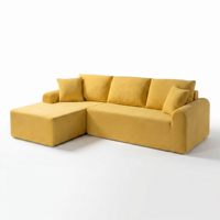 Ästhetische Neue Vorgefertigte Komprimierte Sofasessel mit Modularer Konfiguration Indoor-Chaiselongue Kompakte Couchgarnituren