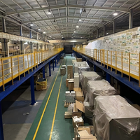 Plateforme industrielle en acier de 1000 kg/m² – Plateforme de stockage surélevée multi-niveaux pour l'entreposage de pièces en atelier de fabrication