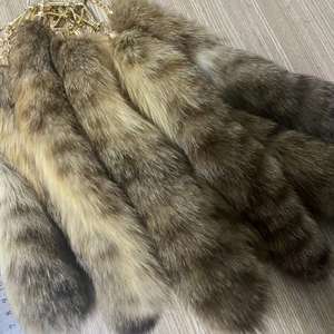 Venta caliente regalo especial invierno cálido 25cm pelo de zorro Natural cola llavero Real <span class=keywords><strong>Fox</strong></span> esponjoso cola Accesorios - Product Image 5