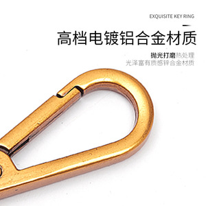 <b>Car</b> Keychain Zinc Alloy Antique Gold Plated Metal Hook For Home Use - Product Image 2