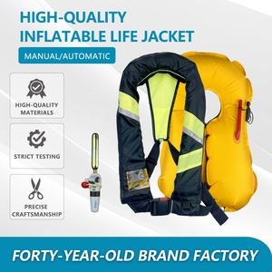 Chalecos Salvavidas Inflables de 150N para Adultos, Aprobados por la Guardia Costera de EE. UU., Tela Oxford+TPU, Chaleco Salvavidas Manual con Reflectante - Product Image 2