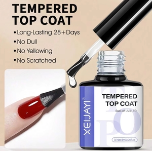 Vernis à ongles en gel 8ml clair à séchage rapide couche de finition <span class=keywords><strong>et</strong></span> couche de <span class=keywords><strong>base</strong></span> sans essuyage vernis à ongles normal UV vernis <span class=keywords><strong>semi</strong></span>-permanent <span class=keywords><strong>Base</strong></span> en caoutchouc - Product Image 3