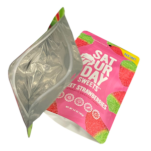 Custom Printed Aluminum Foil Ziplock Resealable Holiday Gift Soft Candy <b>Packaging</b> <b>Bag</b> OEM Free Design Low MOQ 10Days - Product Image 3