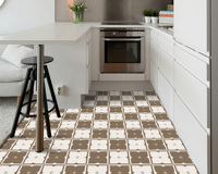 Décoration écologique pour la maison, carreaux de sol autocollants 3D en forme de carreaux de métro verts, autocollants adhésifs pour crédence de cuisine