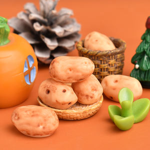 Mini Patatas Horneadas de Resina con Base Plana para Manualidades, Scrapbooking, Joyería, Horquillas, Decoración de Fundas de Teléfono y Accesorios - Product Image 6