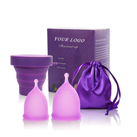 Precio de fábrica Color personalizado OEM ODM Copas menstruales Grado médico Silicona Orgánica Diva Period Cup Disco Esterilizador Copa menstrual
