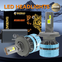 Kit de conversion de phares LED BB2191 S22 H7 H11 H4 Lumière blanche constante Économie d'énergie Sortie stable Feux de croisement et de route Vente chaude