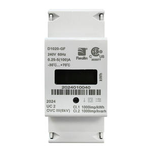 Reallin D1020-GF 100A doğrudan yük orta enerji ölçer 1P2W çift yönlü sıfırlanabilir Din ray elektrik sayacı sınıf B - Product Image 4