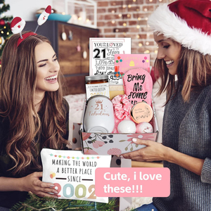 Joyeux 21e anniversaire panier-cadeau pour femmes soeur fille sa BFF 2024 nouveau merveilleux meilleur ami cadeaux d'anniversaire en gros - Product Image 3