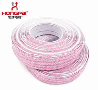 Câble de signalisation industriel HONGPAI UL2468 en PVC, 24AWG, 7*0.16, cuivre étamé, conducteur toronné à espacement de 1.5, rouge, blanc et bleu
