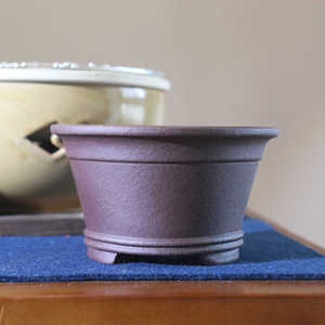 Pot à Bonsaï en Argile Violette de Yixing, Forme Conique, Style Traditionnel, Contenant pour Plantes d'Intérieur - Product Image 4