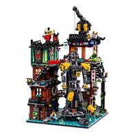 Jouet de construction pour enfants compatible avec Lego, ensemble de construction de rue de ville Cyberpunk, jouet créatif, modèle de construction, blocs de construction
