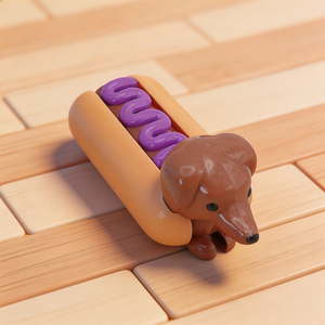 Cute Hot Dog Sausage Dog Pull Back Car <b>Toy</b> Novelty Food Shaped Inertia <b>Vehicle</b> for Kids Party Favors and Collectibles - Product Image 6
