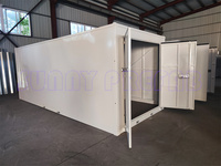 Matériel en acier, stockage préfabriqué, assemblage pliable, déplacement, empilable, unités de stockage portables, conteneur de stockage personnel