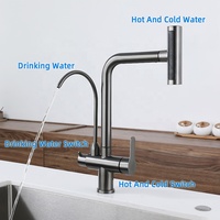 Robinet cascade multifonctionnel 4 Modes 360 Rotation eau chaude froide retirer robinet de cuisine pulvérisateur évier robinet de lavage
