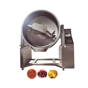 Marmite de cuisson à double enveloppe en acier inoxydable avec agitateur pour confitures, ketchup et sauces - Product Image 3