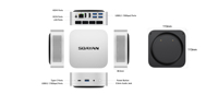 Mini PC con CPU Intel I3 de 6 Núcleos, 12GB LP DDR5, SSD NVMe de 1TB, 4K UHD, WiFi 6, para Oficina, Hogar, Educación, con Windows 11