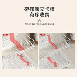 Moderno Escurridor de Platos Metálico para Cocina, Soporte Multifuncional para Palillos y Utensilios - Product Image 4