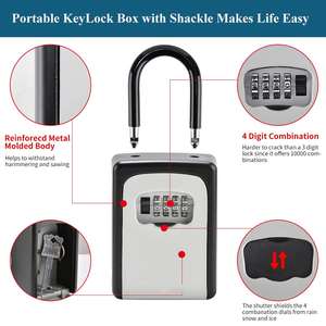 Combinaison de codes de mot de passe sans clé pour l'extérieur <span class=keywords><strong>Cacher</strong></span> sur le mur Serrure à clé Boîtes de sécurité Boîte de verrouillage pour clés - Product Image 4