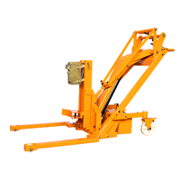 Chariot élévateur électrique portable à bras courbé pour la manutention de seaux d'huile, petit chariot hydraulique manuel pour l'élévation et l'empilage