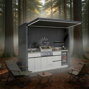 Cucina Modulare da Esterno per Catering Eventi, Stazione di Cottura BBQ Prefabbricata, Set Cucina Portatile da Esterno - Product Image 1