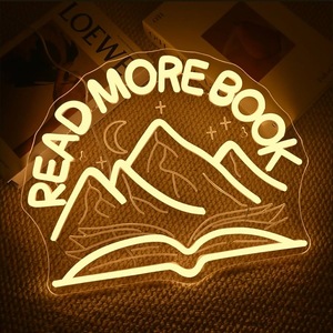 Insegne al Neon di libri dimmerabili per le librerie delle camere da letto delle aule biblioteche club hanno condotto la lettura leggera degli scaffali regalo per gli amanti del libro - Product Image 2