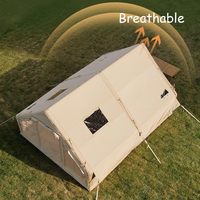 Carpa Inflable Familiar de Una Sola Capa para las Cuatro Estaciones, con Montaje Automático, Tela Oxford Impermeable, Fácil de Armar