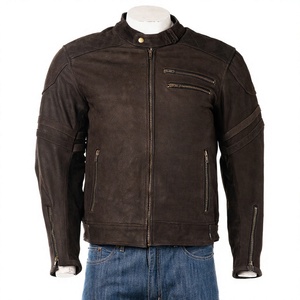 Veste bomber pour homme en cuir de vache 100% original, style motard, design de logo personnalisé, imperméable, coupe-vent, anti-UV - Product Image 3