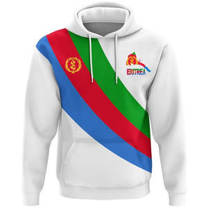 Eritrea con stampa personalizzata <span class=keywords><strong>felpa</strong></span> con girocollo in bianco <span class=keywords><strong>felpa</strong></span> con cappuccio modello africano felice giorno dell'indipendenza versione sublimazione <span class=keywords><strong>felpa</strong></span> con cappuccio - Product Image 5