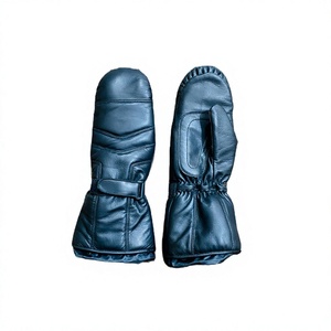 Best Quality Leather Winter <b>Ski</b> & Motorbike Gloves Touchscreen Waterproof Breathable Self Heating Full Finger Unisex Knuckle - Product Image 1