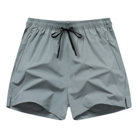 Shorts de plage unisexes en nylon polyamide, taille mi-haute, couleur unie, pour l'été |   Short de bain sportif ample pour activités de plein air, séchage rapide