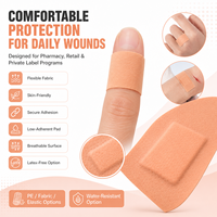 Pansements adhésifs hypoallergéniques OEM pour peaux sensibles, stériles, imperméables, pansements de premiers secours à retrait doux, marque privée
