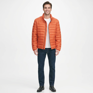 Quick Wear Men Puffer Jacket <b>Stand</b> Collar High Street Style Canvas Fabric Light <b>Weight</b> High Quality Top Trending Low Rate - Product Image 1