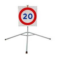 Panneaux routiers enroulables réfléchissants Panneaux d'arrêt temporaires flexibles réfléchissants