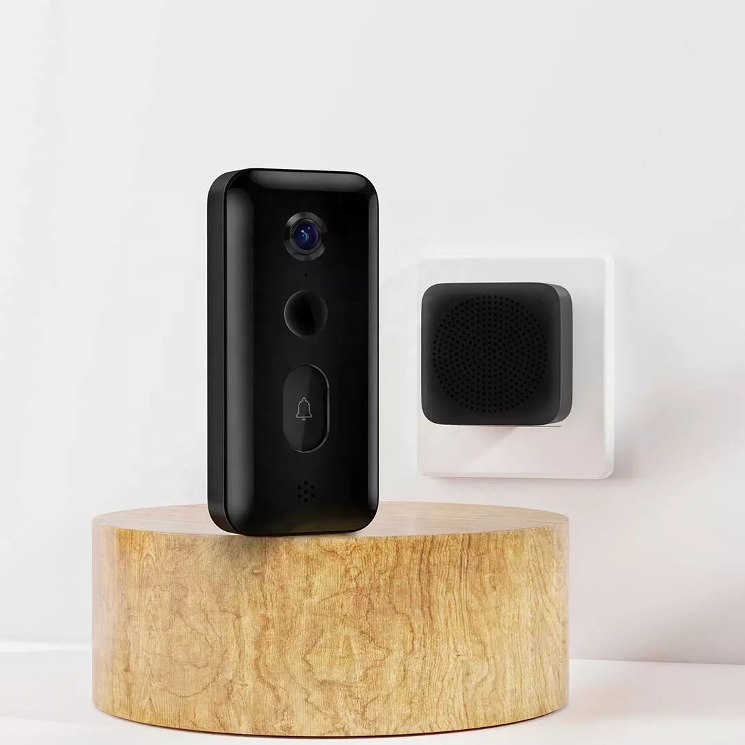 Оригинальный умный дверной звонок Xiaomi с 3 камерами, полем обзора 180 дюйма, разрешение 2K HD, ии, человекоидное распознавание, удаленный просмотр в режиме реального времени