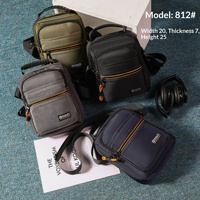 Bolso Bandolera de Nylon Ultraligero y Resistente al Desgaste para Hombre, Maletín de Negocios y Ocio, para Documentos, de un Solo Hombro