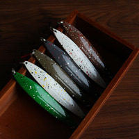 TG 25g 10cm Grande Cuillère de Pêche Métallique Colorée à Paillettes pour Lancer, Leurre Dur pour Pêche au Bar Rayé