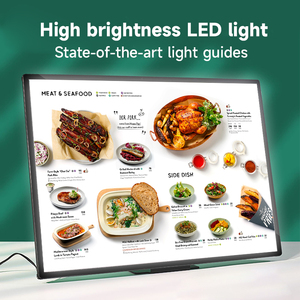 Nhà máy nóng Bán Led menu lightbox cho bánh pizza Cafe Bar Bảng Led menu hộp đèn với A3 A4 LED quảng cáo áp phích khung - Product Image 6