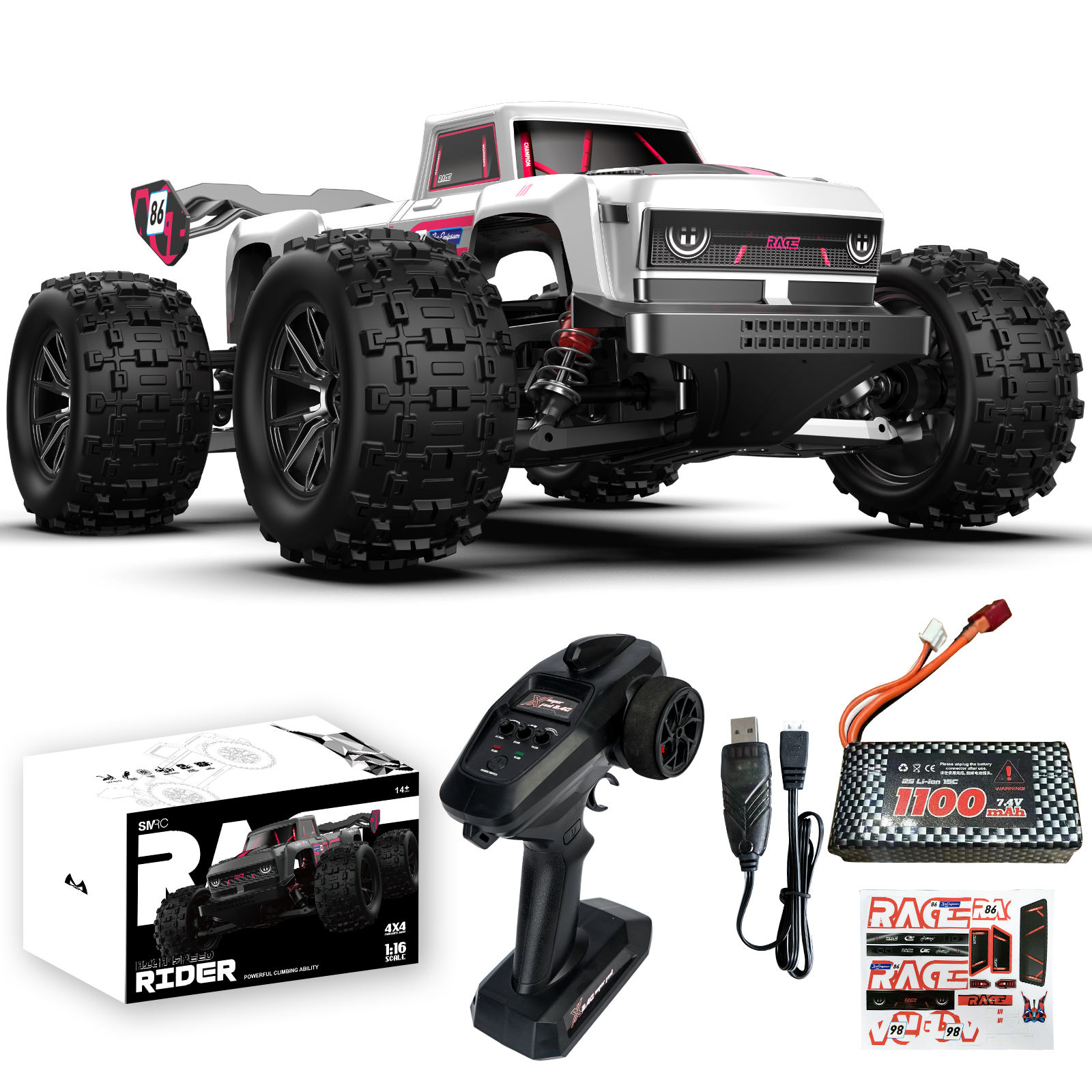 SMRC-S910PRO-Blanc-Rose (Batterie Unique)