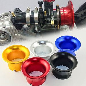 Embout d'admission d'air pour moto Qiangye 50 mm, rouge, pour modification de carburateur - Product Image 2