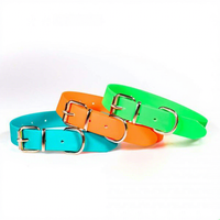 Collier tactique moderne et simple pour chien Muker Premium, brillant et lustré, en TPU et polyester rembourré, noir, avec boucle à ardillon en alliage de zinc, détachable